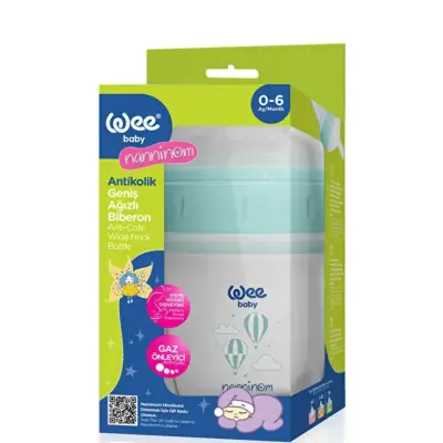 Wee Baby Nanninom Antikolik Geniş Ağızlı Biberon 150ml - 4