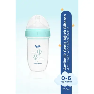 Wee Baby Nanninom Antikolik Geniş Ağızlı Biberon 250ml (1)