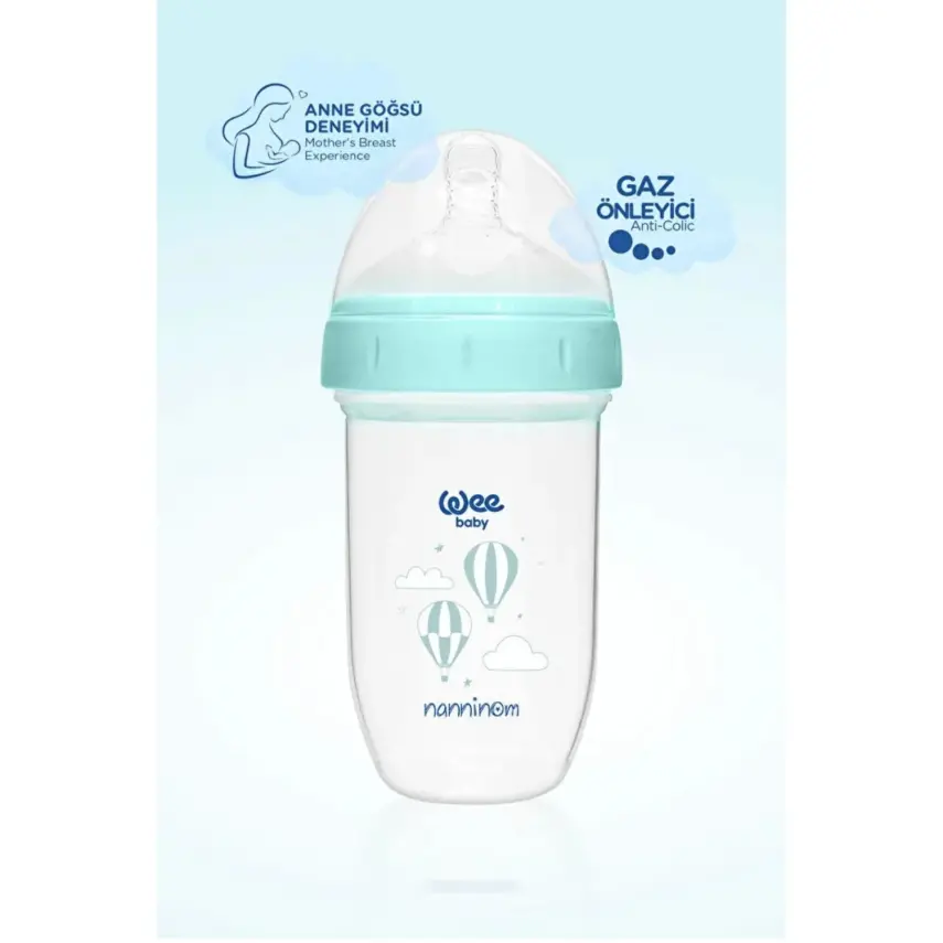 Wee Baby Nanninom Antikolik Geniş Ağızlı Biberon 250ml - 3
