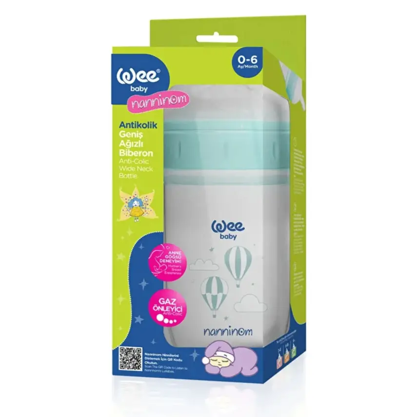 Wee Baby Nanninom Antikolik Geniş Ağızlı Biberon 250ml - 4