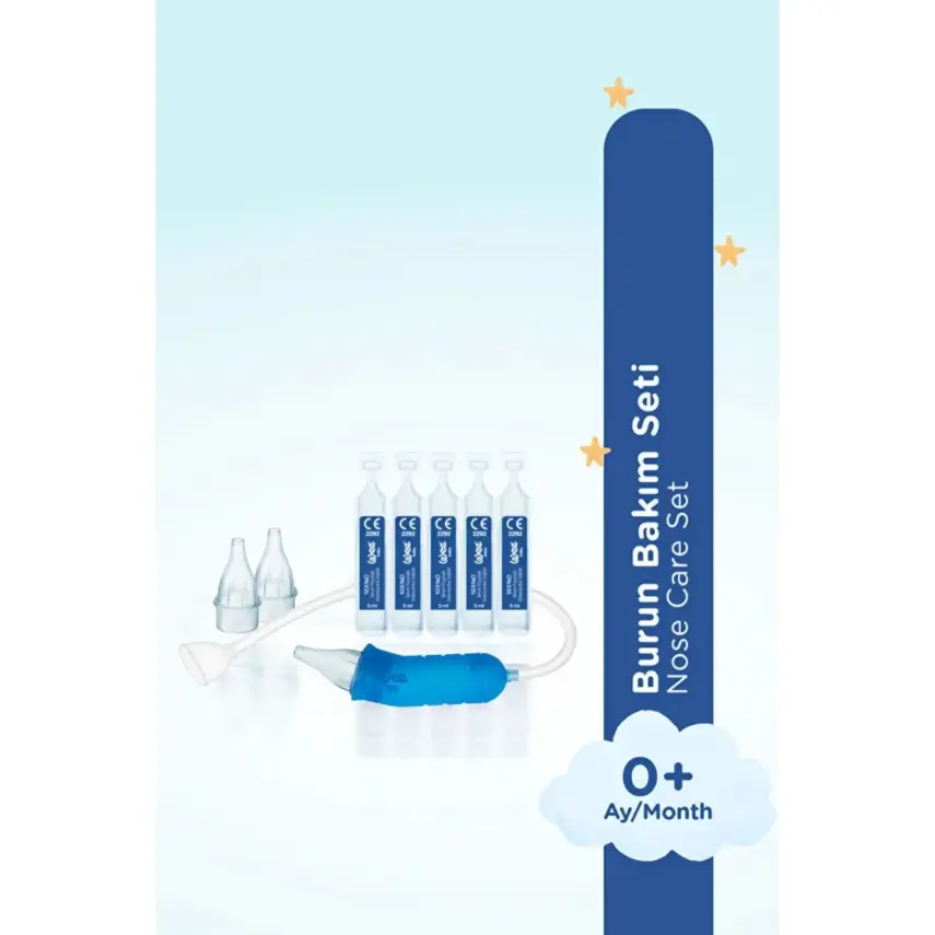 Wee Baby Nanninom Burun Aspiratörü +2 Yedek Uç + Serum Fizyolojik - 4