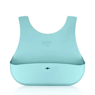 Wee Baby Nanninom Silikon Mama Önlüğü Mavi