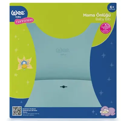 Wee Baby Nanninom Silikon Mama Önlüğü Mavi - 5