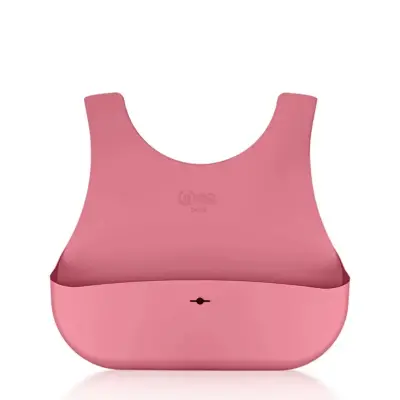 Wee Baby Nanninom Silikon Mama Önlüğü Pembe
