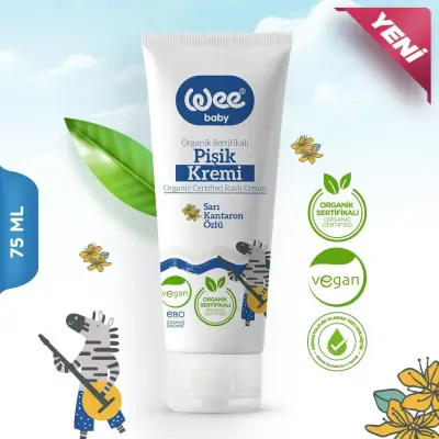 Wee Baby Organik Sertifikalı Pişik Kremi 75 ml - 1
