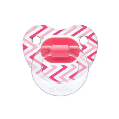 Wee Baby Şeffaf Desenli Damaklı Silikon Emzik 0+ Ay - 3