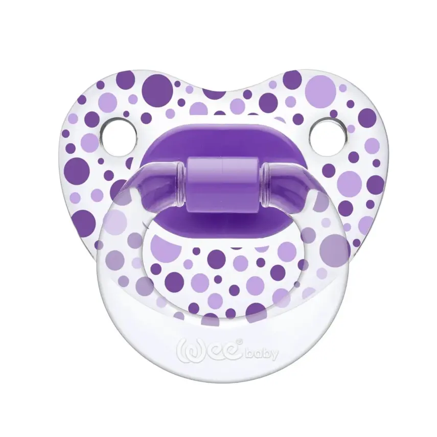 Wee Baby Şeffaf Desenli Damaklı Silikon Emzik 18+ Ay - 4