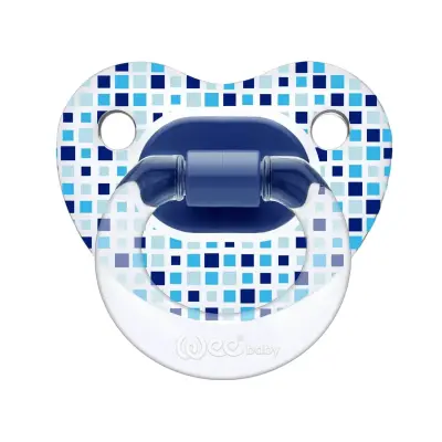 Wee Baby Şeffaf Desenli Damaklı Silikon Emzik 18+ Ay - 9