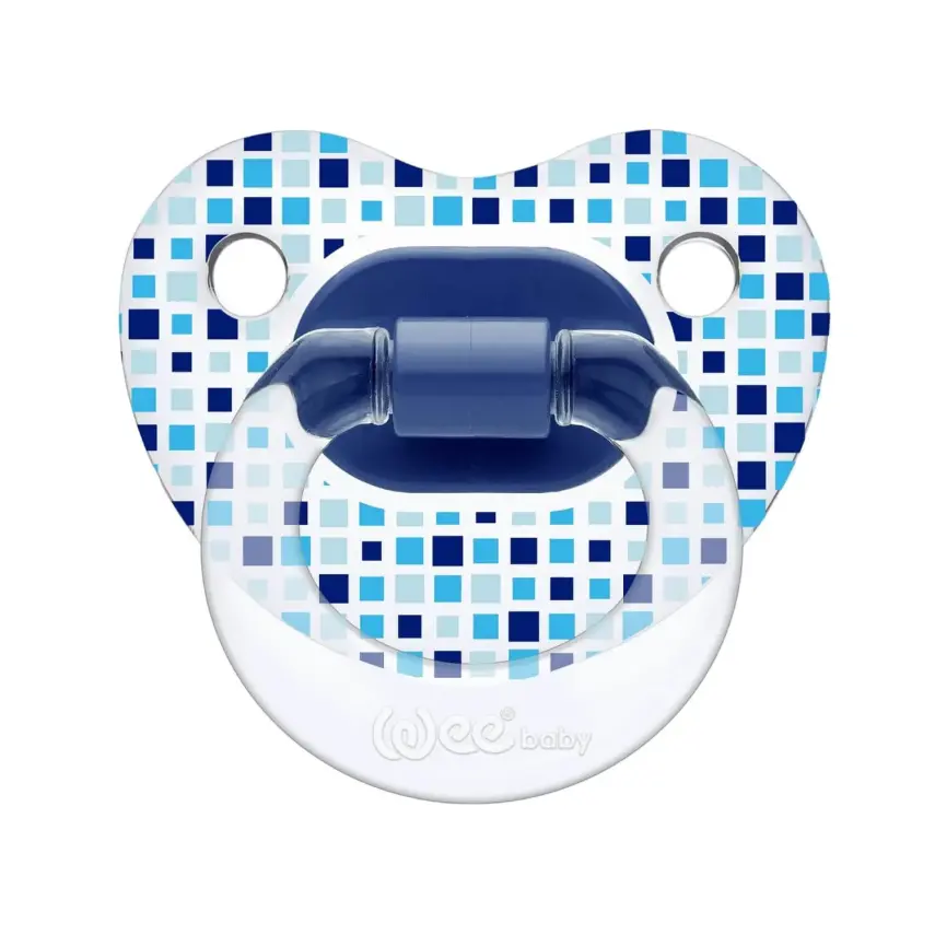 Wee Baby Şeffaf Desenli Damaklı Silikon Emzik 18+ Ay - 9