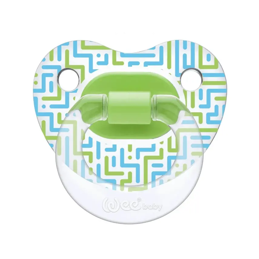 Wee Baby Şeffaf Desenli Damaklı Silikon Emzik 18+ Ay - 3