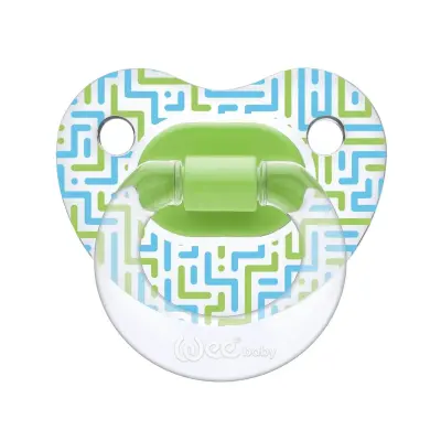 Wee Baby Şeffaf Desenli Damaklı Silikon Emzik 6+ Ay - 4