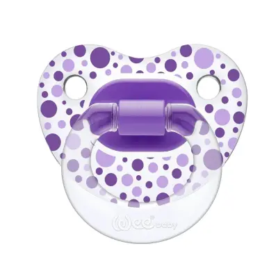 Wee Baby Şeffaf Desenli Damaklı Silikon Emzik 6+ Ay - 2