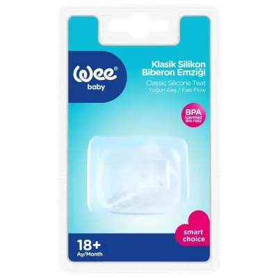 Wee Baby Yuvarlak Uçlu Silikon Biberon Emziği 18+ Ay - 4