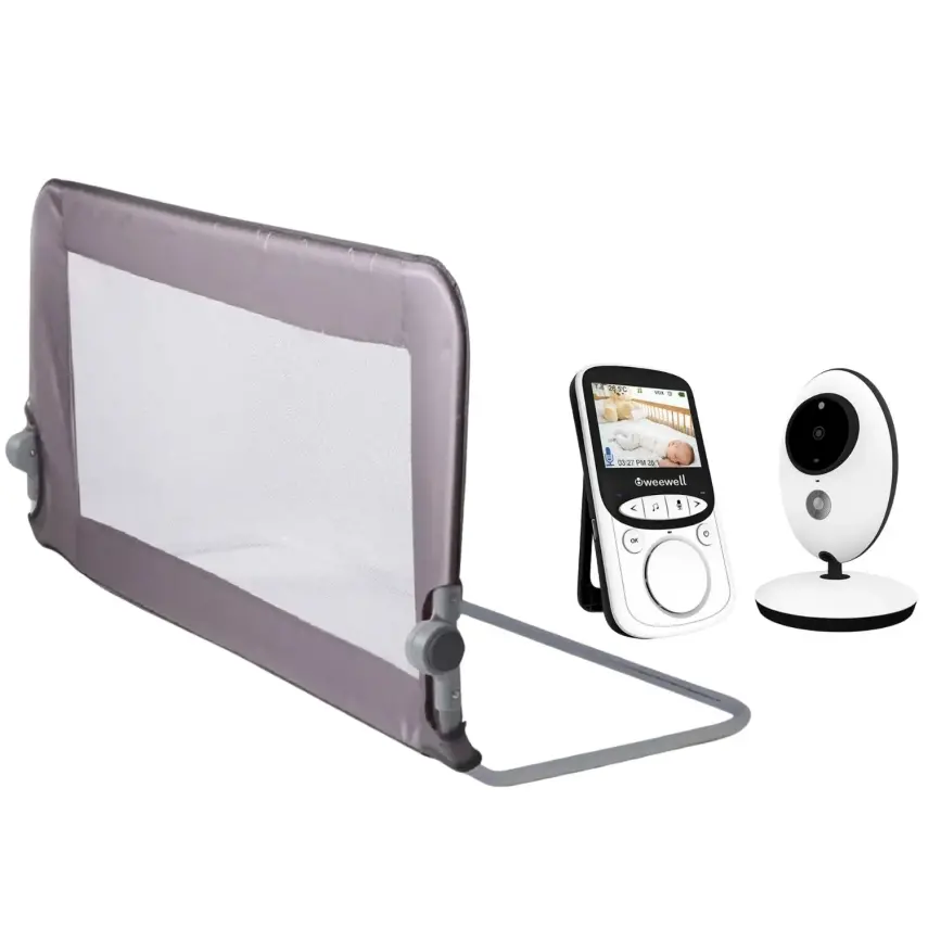 Weewell WMV815 Dijital Bebek Kamerası + Furkan Yatak Bariyeri 122x52 cm - 1