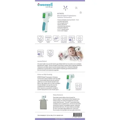 Weewell WTN570 Dijital Projeksiyonlu Temassız Ateş Ölçer - 4