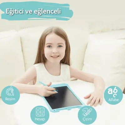 Wicue LCD Dijital Çizim Tableti 11" Mavi - 9