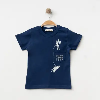 Winimo Are There Yet Baskılı Erkek Çocuk T-Shirt  Lacivert - 1
