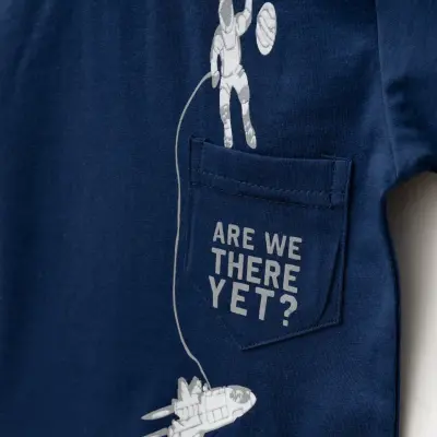 Winimo Are There Yet Baskılı Erkek Çocuk T-Shirt  Lacivert - 3