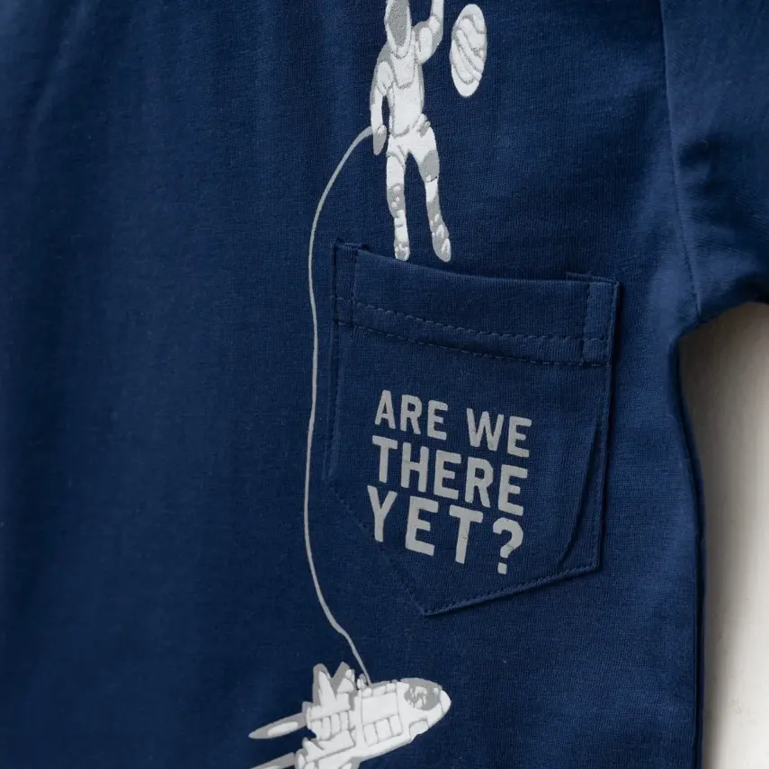 Winimo Are There Yet Baskılı Erkek Çocuk T-Shirt  Lacivert - 3