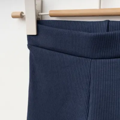 Winimo Ayıcık Nakışlı Fitilli Kız Çocuk Tayt Lacivert - 3