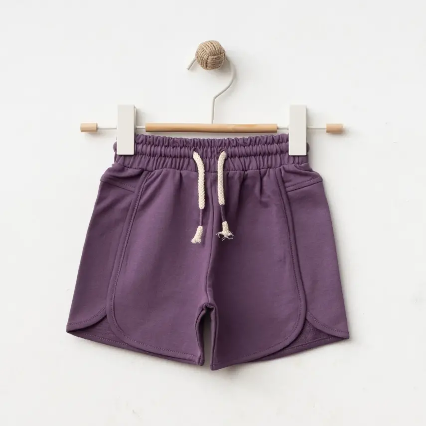 Winimo Biyeli Cepsiz Kız Çocuk Şort Mor - 8