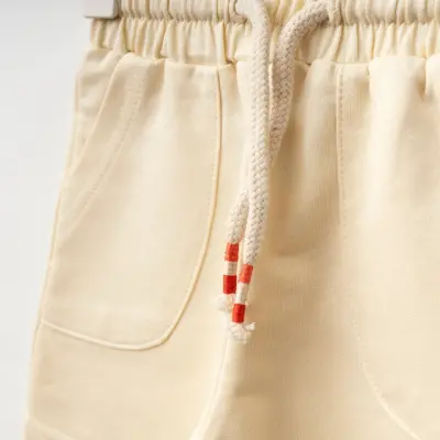 Winimo Çiçek Baskılı Kız Bebek Şort Krem - 3