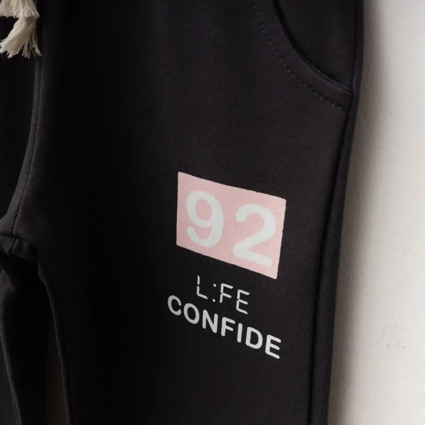 Winimo Çocuk 2li Takım 92 Life Confide Baskılı Füme Unisex - 4