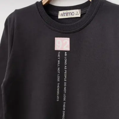 Winimo Çocuk 2li Takım 92 Life Confide Baskılı Füme Unisex - 2