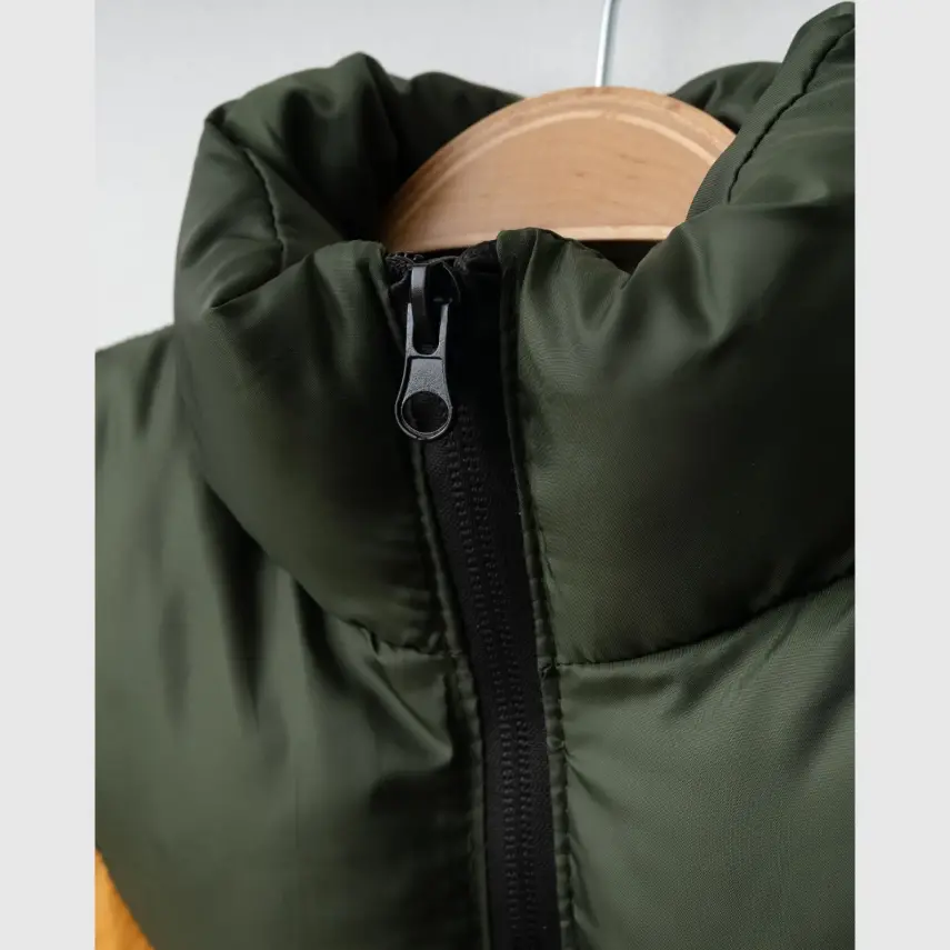 Winimo Çocuk Şişme Yelek Fermuarlı Cepli Haki Unisex - 15