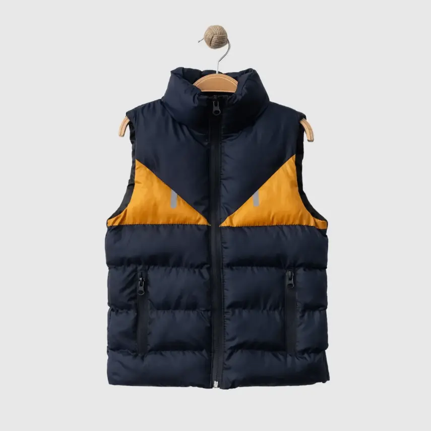 Winimo Çocuk Şişme Yelek Fermuarlı Cepli Lacivert Unisex - 3