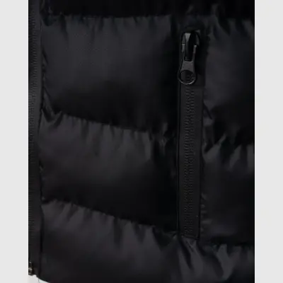 Winimo Çocuk Şişme Yelek Fermuarlı Cepli Siyah Unisex - 3