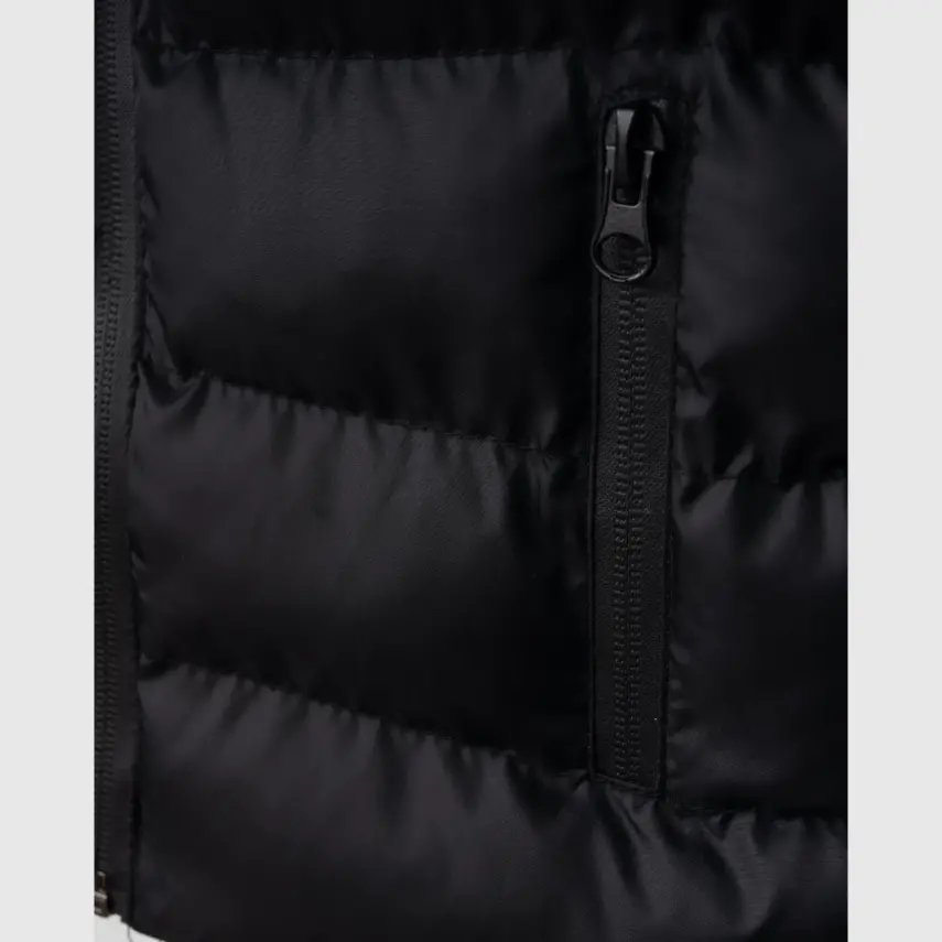 Winimo Çocuk Şişme Yelek Fermuarlı Cepli Siyah Unisex - 3