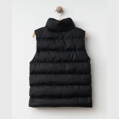 Winimo Çocuk Şişme Yelek Fermuarlı Cepli Siyah Unisex (1)