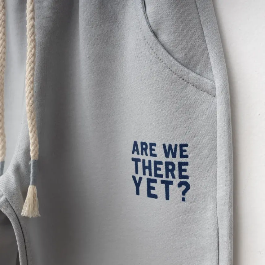 Winimo Erkek Çocuk Eşofman Altı Are We There Yet Baskılı Boyalı Gri - 2