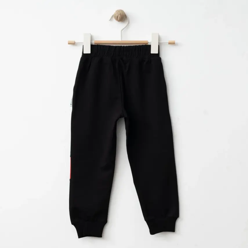 Winimo Erkek Çocuk Eşofman Altı Dizden Model Siyah - 2