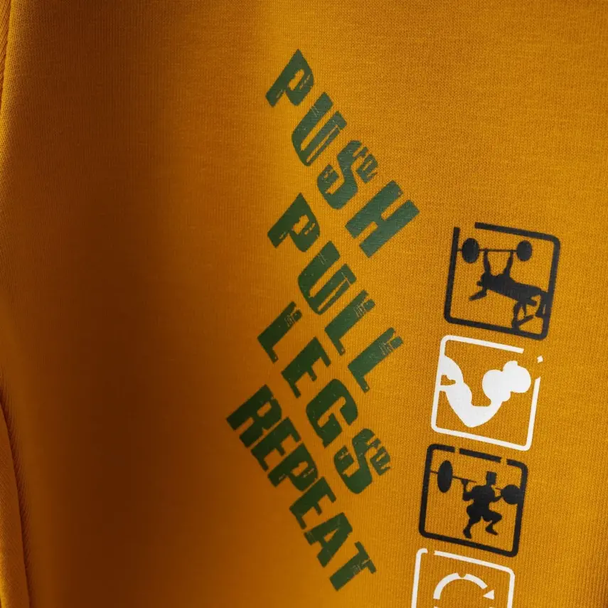 Winimo Erkek Çocuk Eşofman Altı Push Pull Baskılı Hardal - 9