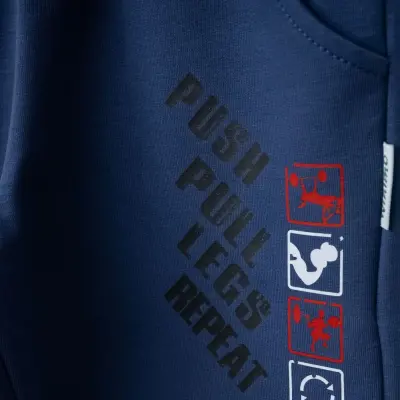 Winimo Erkek Çocuk Eşofman Altı Push Pull Baskılı İndigo - 6