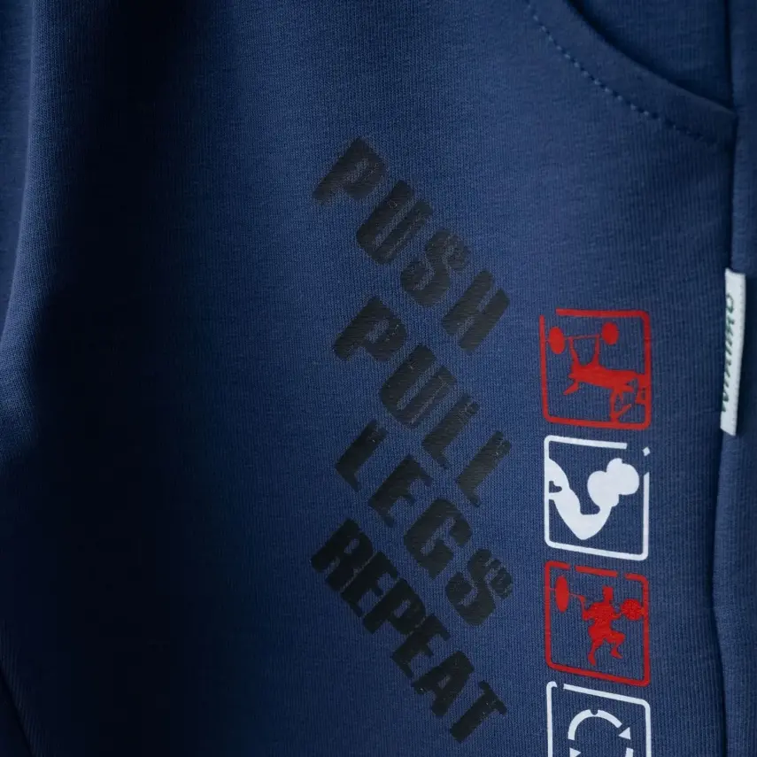 Winimo Erkek Çocuk Eşofman Altı Push Pull Baskılı İndigo - 6