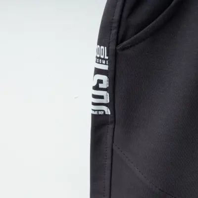 Winimo Erkek Eşofman Altı Be Cool Baskılı Füme - 3