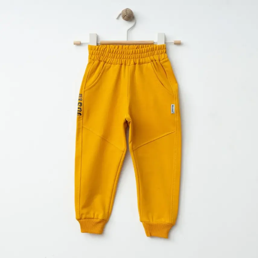 Winimo Erkek Eşofman Altı Be Cool Baskılı Hardal - 4