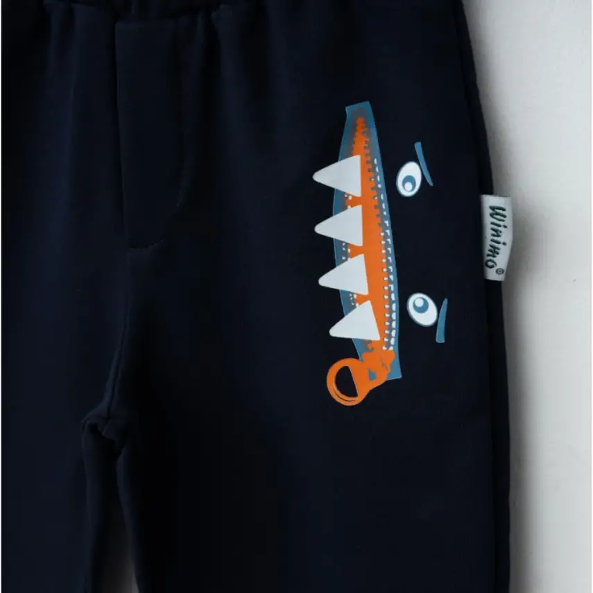 Winimo Erkek Eşofman Altı Canavar Baskılı Lacivert - 3