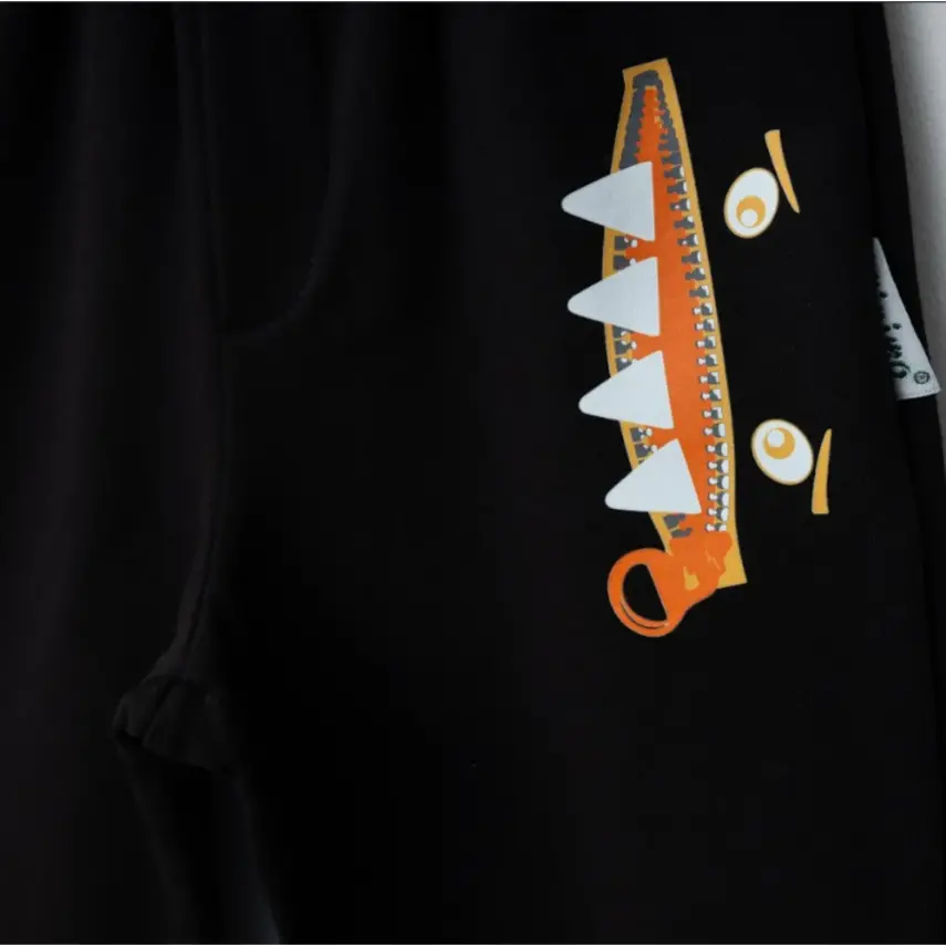 Winimo Erkek Eşofman Altı Canavar Baskılı Siyah - 5