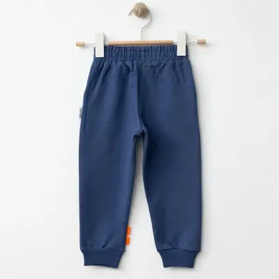 Winimo Erkek Eşofman Altı Kaplan Baskılı İndigo - 3