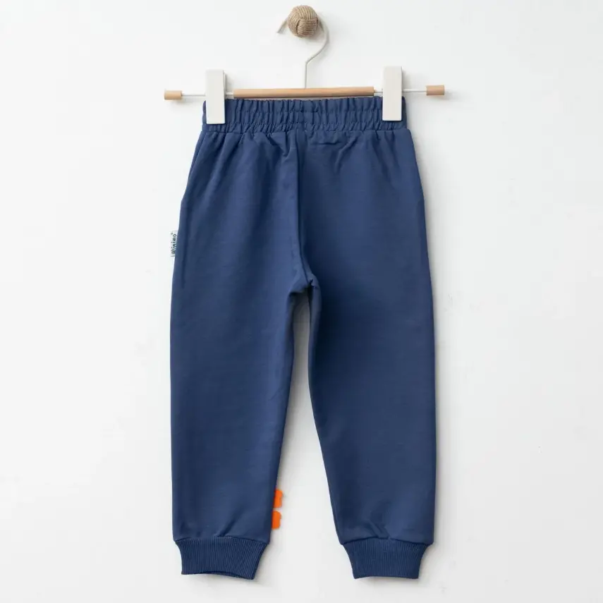 Winimo Erkek Eşofman Altı Kaplan Baskılı İndigo - 6