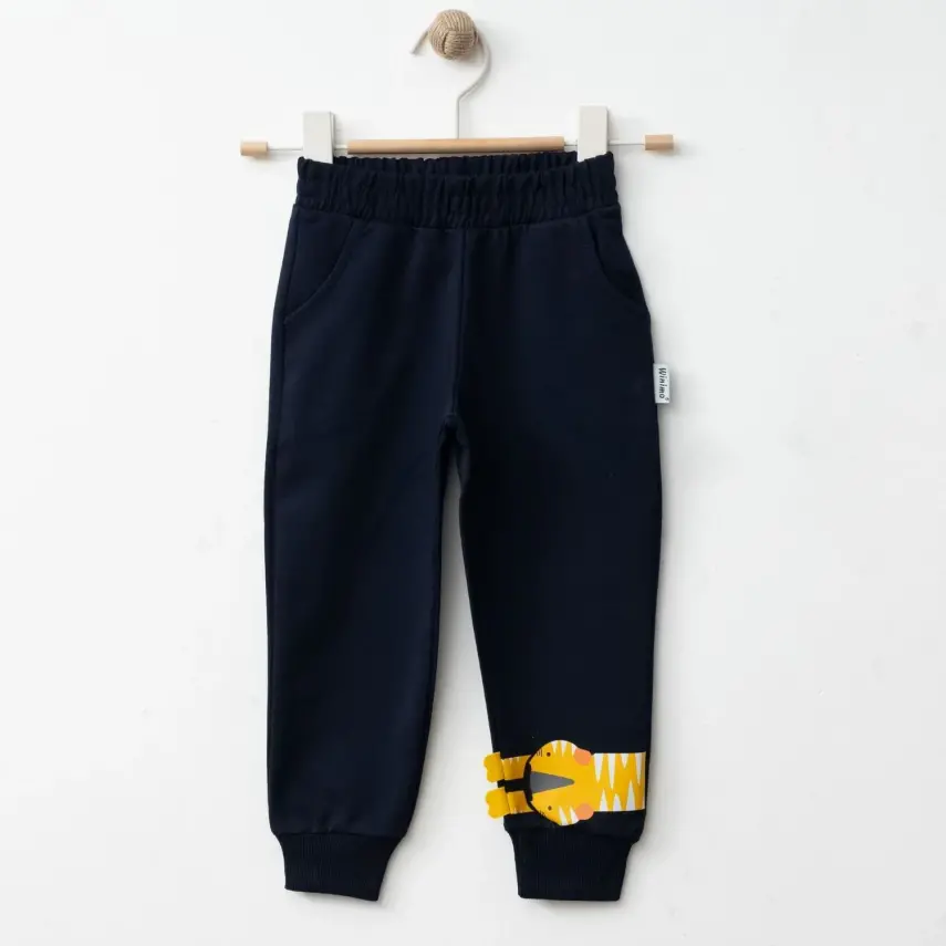 Winimo Erkek Eşofman Altı Kaplan Baskılı Siyah - 4