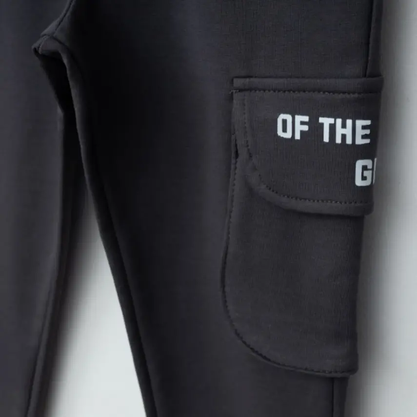 Winimo Erkek Eşofman Altı Körüklü Cepli Füme - 3