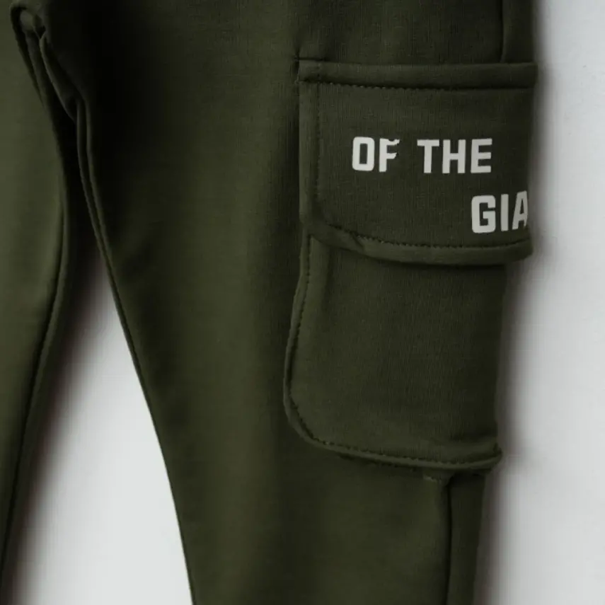 Winimo Erkek Eşofman Altı Körüklü Cepli Haki - 2