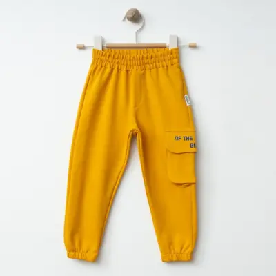 Winimo Erkek Eşofman Altı Körüklü Cepli Hardal - 5