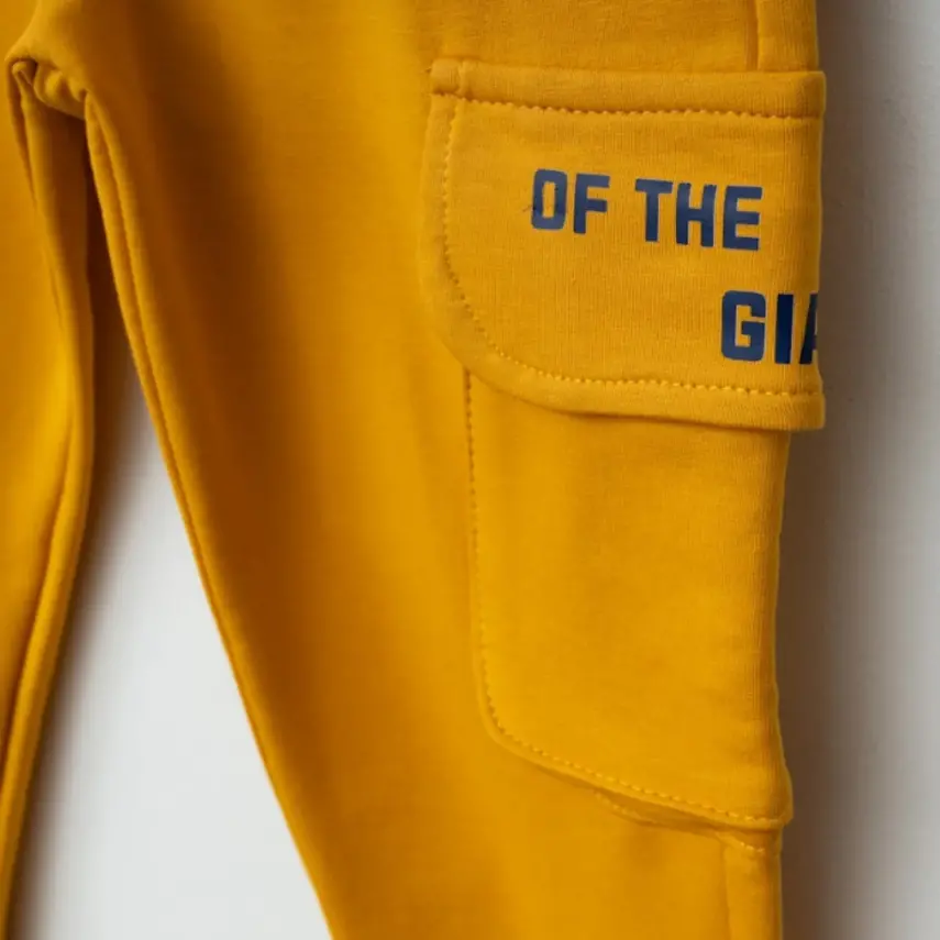 Winimo Erkek Eşofman Altı Körüklü Cepli Hardal - 6