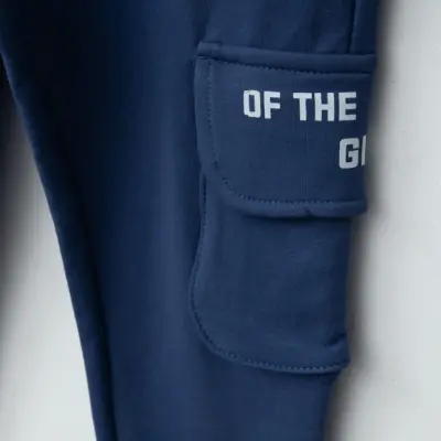 Winimo Erkek Eşofman Altı Körüklü Cepli İndigo - 4